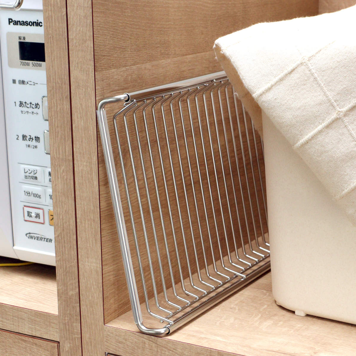 水切りラック 18-8 ステンレス製 スライド水切りラック サスティナ ( 水切りプレート シンク上水切り 水切りトレー スライド式 オールステンレス シンク上 洗い物 食器洗い 乾燥 おすすめ )