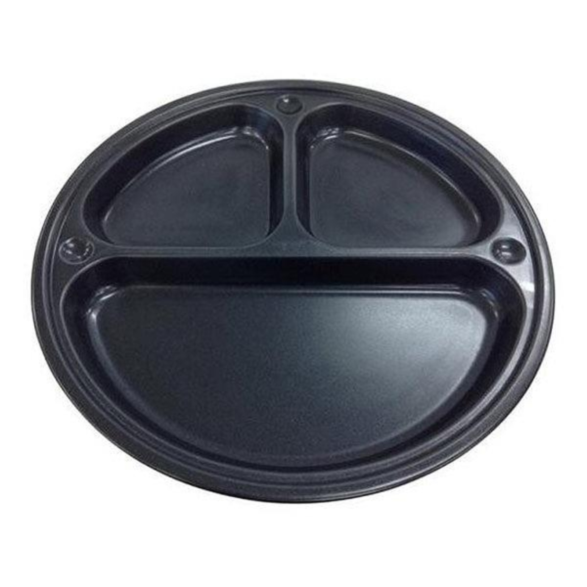 アウトドア用品 ブルーブラックコート 仕切りプレート ふっ素樹脂加工 ( キャプテンスタッグ キャンプ用品 食器 CAPTAIN STAG 取り皿 キッチンツール グッズ ランチプレート バーベキュー )