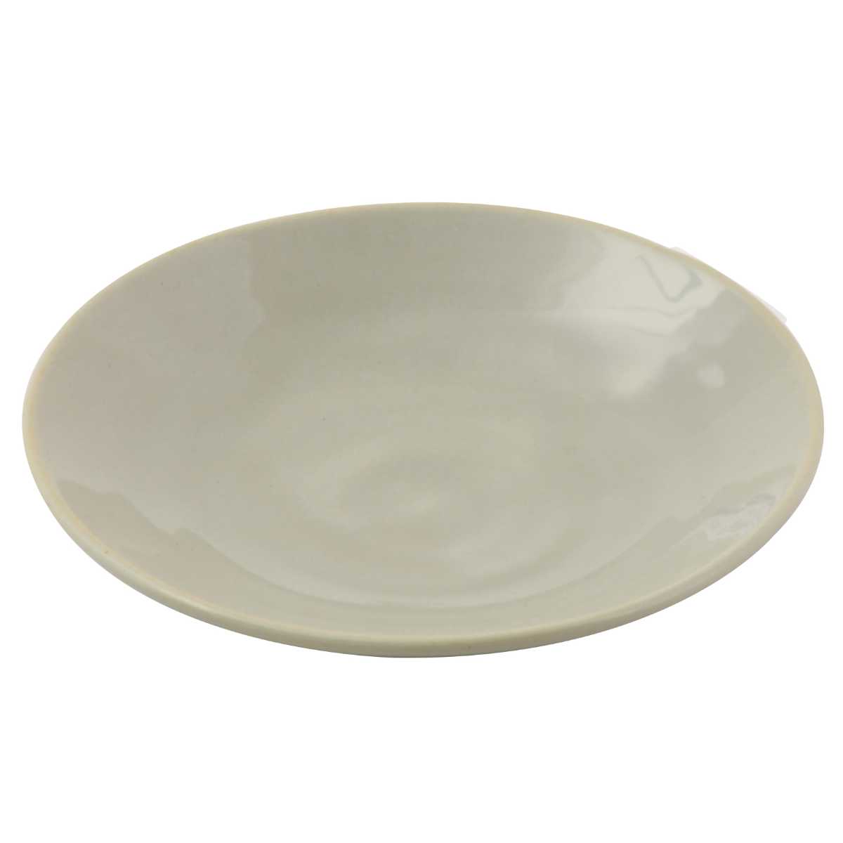 プレート 12.5cm 軽量磁器 ( 食洗機対応 電子レンジ対応 皿 お皿 小皿 菓子皿 軽い 軽量 和風 洋風 副菜 お菓子 ラウンド 丸 シック おしゃれ ) 【ライトグレー】 ライトグレー