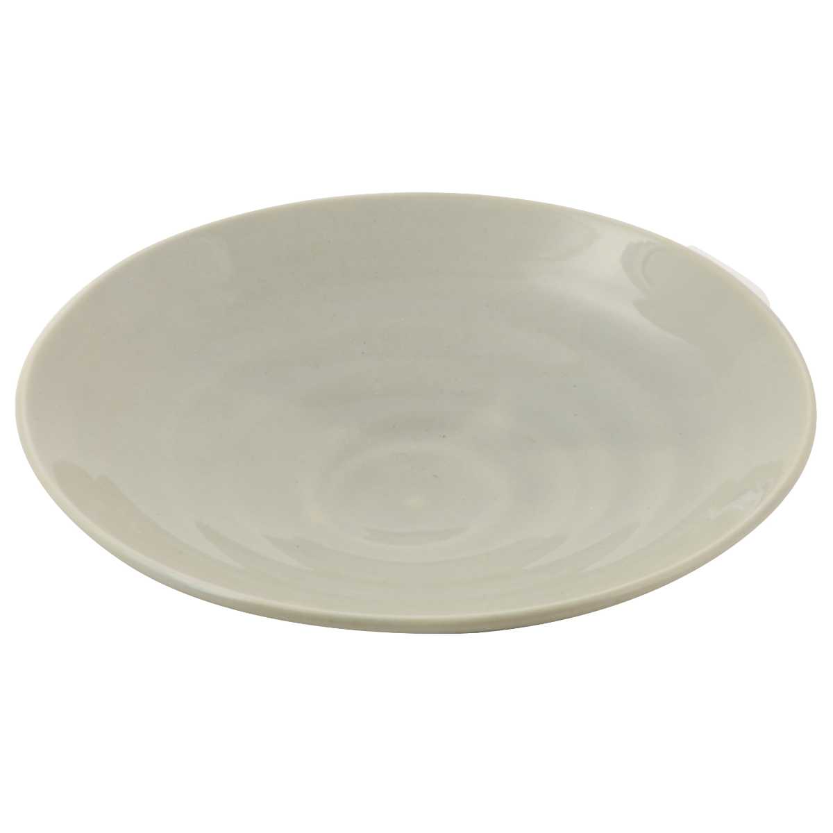 プレート 16.5cm 軽量磁器 ( 食洗機対応 電子レンジ対応 皿 お皿 中皿 取り皿 軽い 軽量 和風 洋風 取皿 副菜 軽食 ケーキ ラウンド 丸 シック おしゃれ ) 【ライトグレー】 ライトグレー