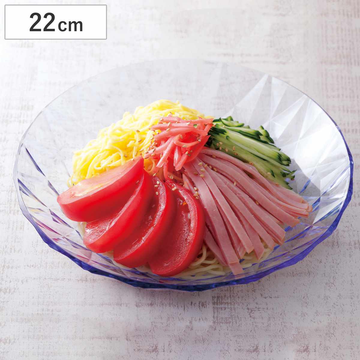 めん皿 涼味家 プラスチック ( そうめん皿 麺 そうめん 皿 プレート お皿 日本製 ざるそば さるうどん 蕎麦 冷やし中華 麺皿 深皿 サラダ )