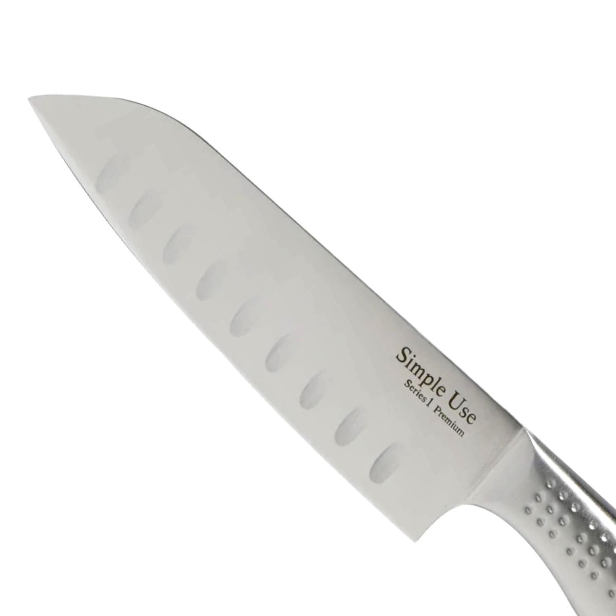 三徳包丁 16.5cm ディンプル付き Simple Use オールステンレス 食洗機対応 ( 包丁 料理包丁 キッチンナイフ 万能包丁 文化包丁 ステンレス 16.5センチ 165mm 165ミリ くぼみ 調理道具 キッチンツール 錆びにくい 切れ味抜群 )