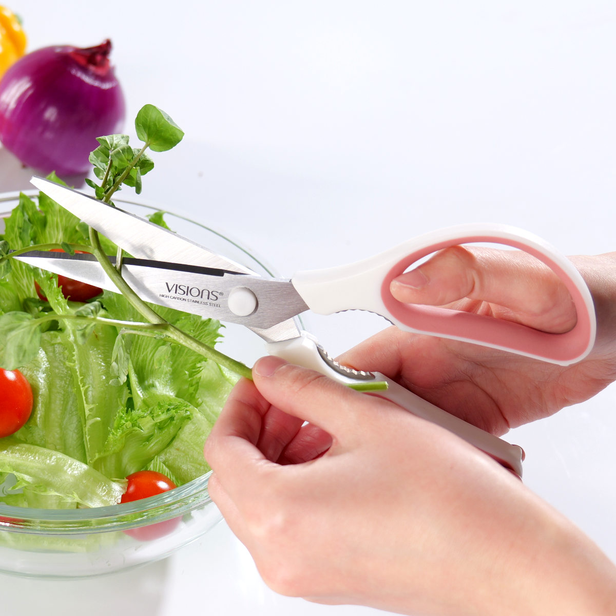 キッチンバサミ VISIONS 食洗機対応 ( キッチンハサミ 料理はさみ ステンレス キッチン鋏 万能ばさみ 調理用はさみ 分解 洗える キッチンツール 下ごしらえ用品 ビジョン )