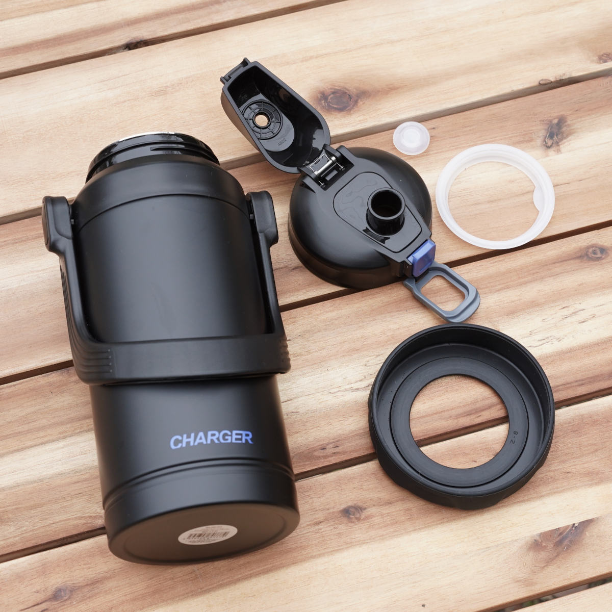 水筒 3L ファストチャージャー ジャグ3000 ( 保冷 直飲み スポーツドリンク対応 スポーツボトル スポーツジャグ スポーツ飲料対応 直のみ すいとう ワンタッチ 真空二重構造 ハンドル付き ステンレスボトル )