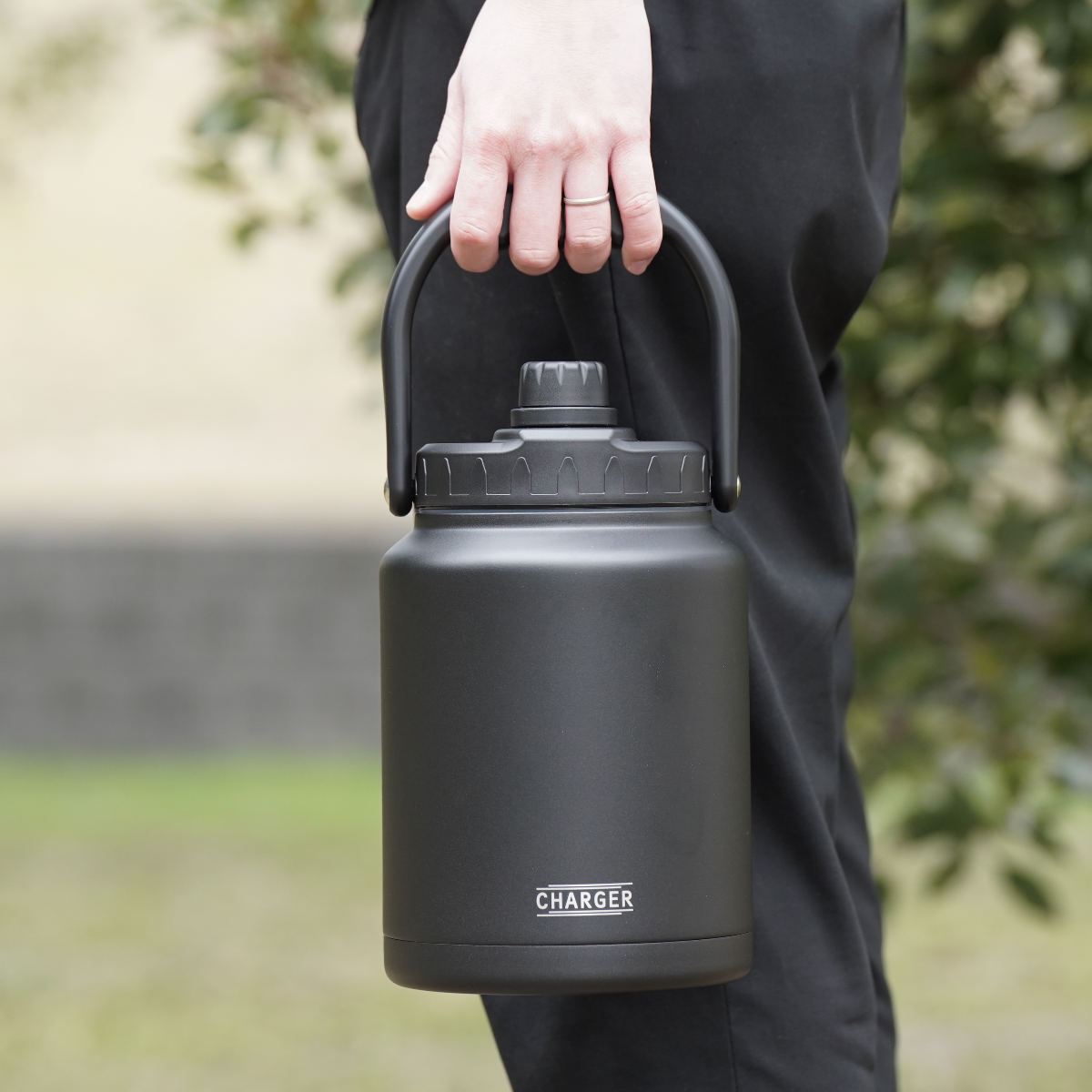 水筒 2.2L チャージャー アイスコンテナジャグ2200 保冷 ( 大容量 直飲み 2リットル スポーツ 保冷専用 スポーツジャグ スポーツボトル ダイレクトボトル アイスコンテナ 氷入れ容器 広口 ハンドル付き タンク 持ち運び 取っ手付き )