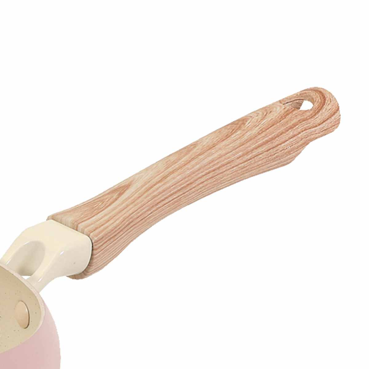 フライパン 20cm IH対応 ちゃーぱん マーブルダイヤモンド加工 ( ガス火対応 炒め鍋 ふっ素加工 PFOAフリー 軽い 20センチ フッ素加工 フッ素コーティング アルミ製 軽量 かわいい ピンク )