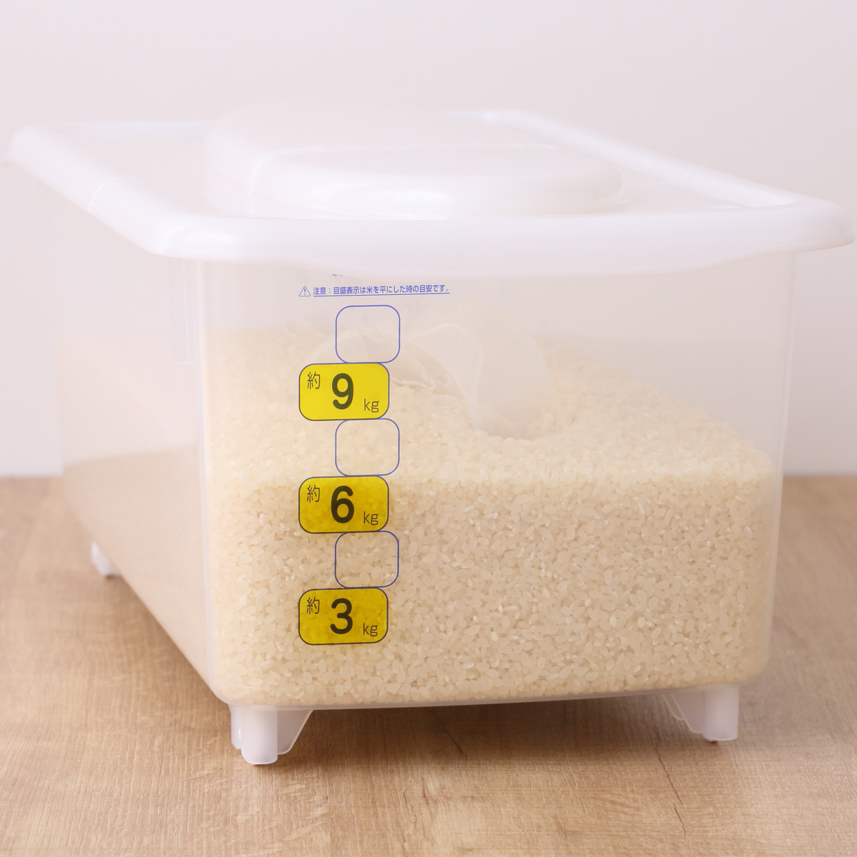 米びつ 10kg ストックス ストッカー 計量カップ付き ( キャスター付き 計量カップ 日本製 シンク下 プラスチック 米櫃 こめびつ 保管 保存 お米収納 お米保管 ライスストッカー 米 お米 保存容器 コメビツ 10キロ )