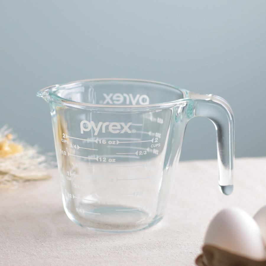 dショッピング |PYREX 計量カップ 500ml 耐熱ガラス 取っ手付き