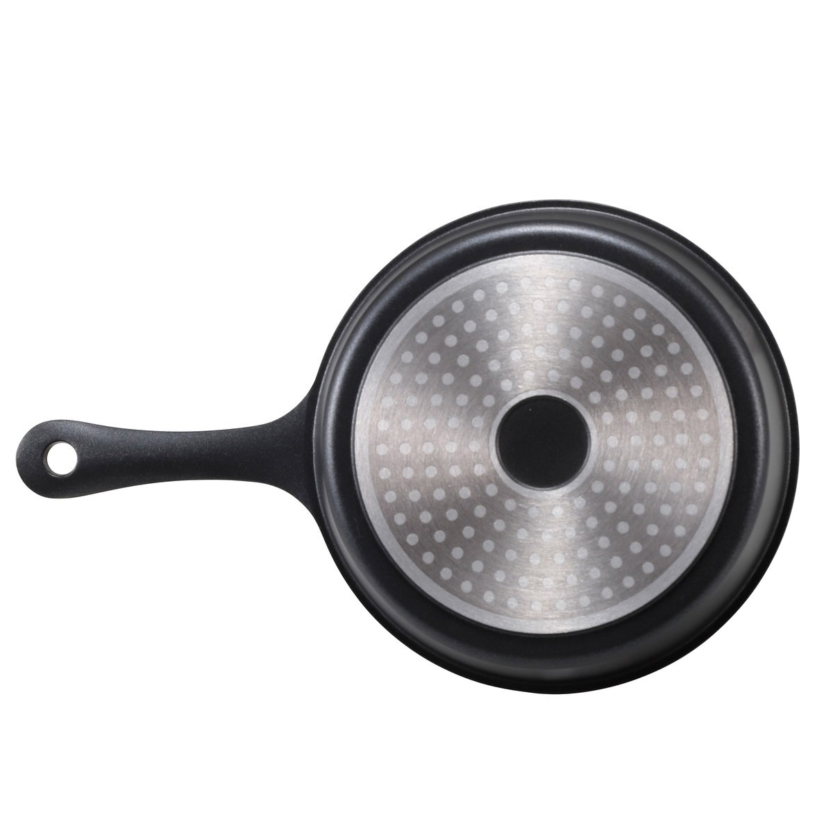 アルミ 深型スキレット18cm IH対応 キャプテンスタッグ ( CAPTAIN STAG マルチ グリル プレート アルミ製 フライパン 18センチ キャンプ アウトドア キャンプ飯 焚火 ガス火対応 IH オール熱源対応 軽量 丸型 )