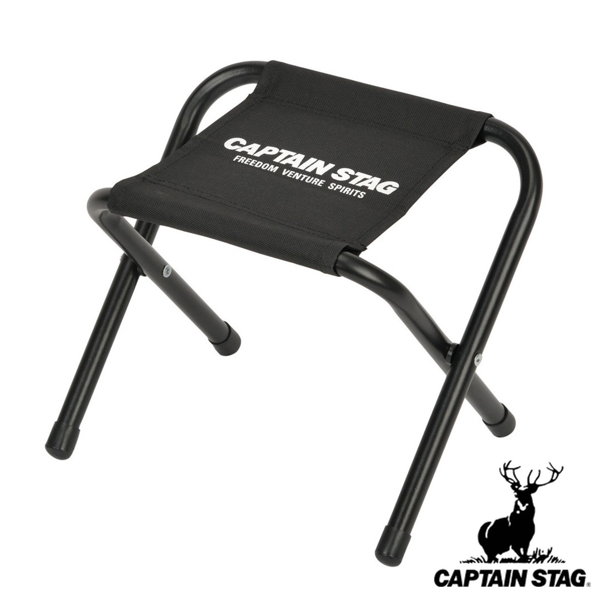グラシア スツール ミニ ブラック キャプテンスタッグ ( CAPTAIN STAG チェア 折りたたみ キャンプ いす 1人用 一人 椅子 シンプル アウトドア レジャー おしゃれ )