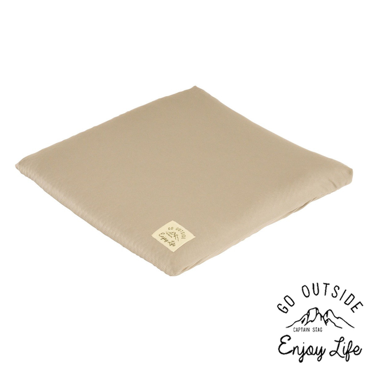 モンテ エアーカム 洗える高反発クッション カーキ キャプテンスタッグ ( CAPTAIN STAG 折りたたみ 座布団 ざぶとん クッション レジャークッション 1人用 レジャー コンパクト スポーツ観戦 シンプル アウトドア 洗える 収納袋 )