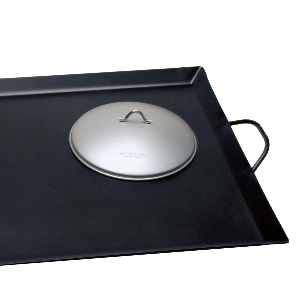 ラウンドグリル20cm用 フタ キャプテンスタッグ ( CAPTAIN STAG 蓋 ふた 鉄板焼き 蒸し料理 鉄製 20センチ キャンプ バーベキュー BBQ おしゃれ 日本製 )