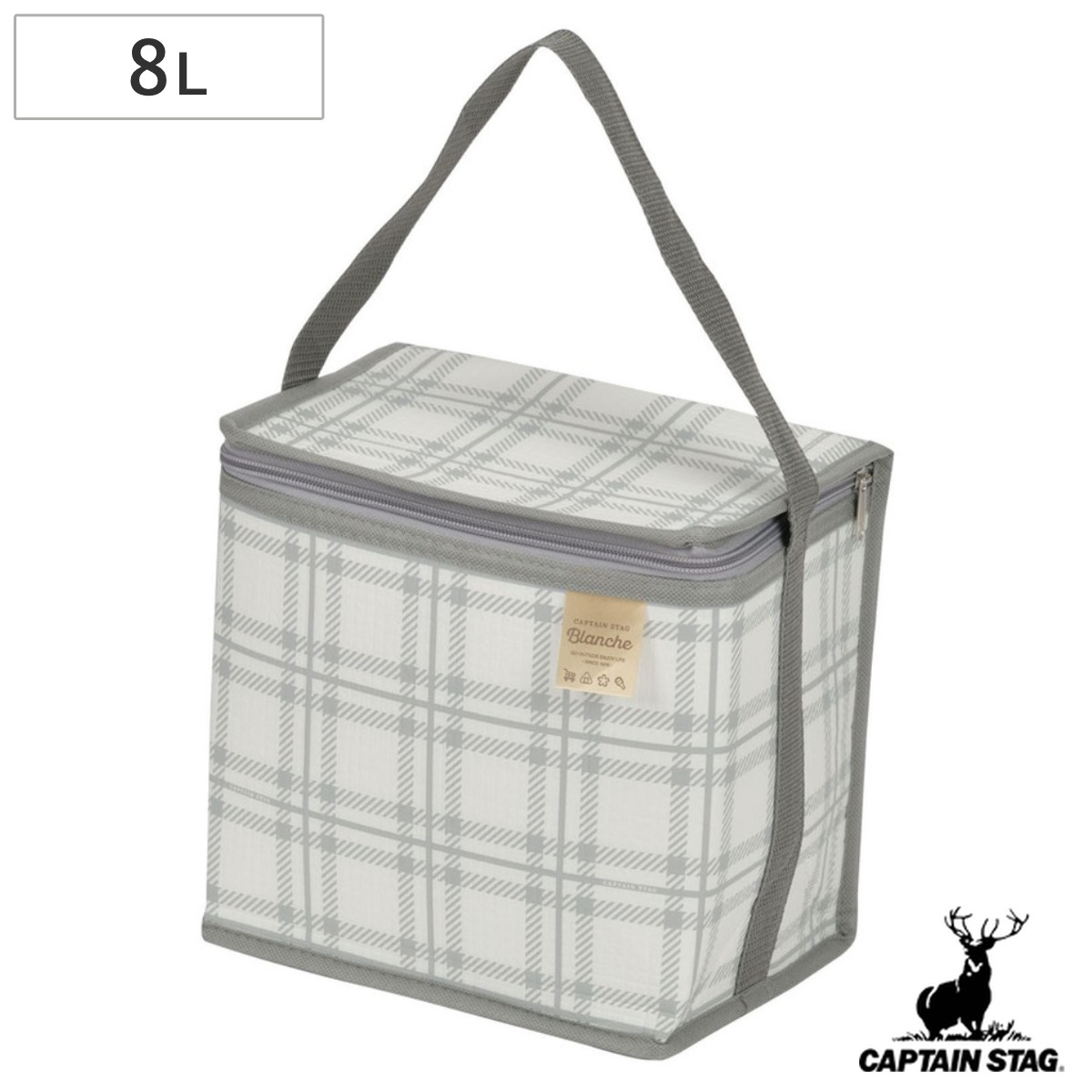 クーラーバッグ 8L ブランシュ 保冷バッグ キャプテンスタッグ ( CAPTAIN STAG ソフトクーラー 中型 ショルダーベルト付き バッグ ソフトタイプ コンパクト クーラーボックス 保冷ランチバッグ 折りたたみ キャンプ アウトドア )