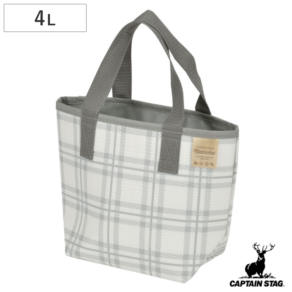保冷バッグ クーラーバッグ 4L ブランシュ トート キャプテンスタッグ ( CAPTAIN STAG ソフトクーラー 小型 手提げ バッグ ソフトタイプ コンパクト クーラーボックス 保冷ランチバッグ 折りたたみ キャンプ アウトドア )