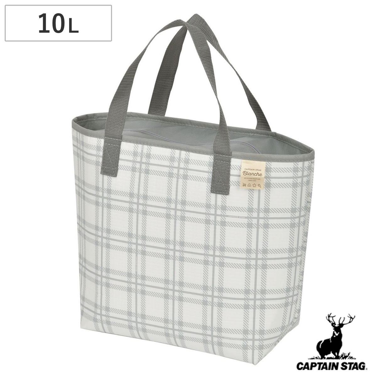保冷バッグ クーラーバッグ 10L ブランシュ トート キャプテンスタッグ ( CAPTAIN STAG ソフトクーラー 中型 手提げ バッグ ソフトタイプ コンパクト クーラーボックス 保冷ランチバッグ 折りたたみ キャンプ アウトドア )