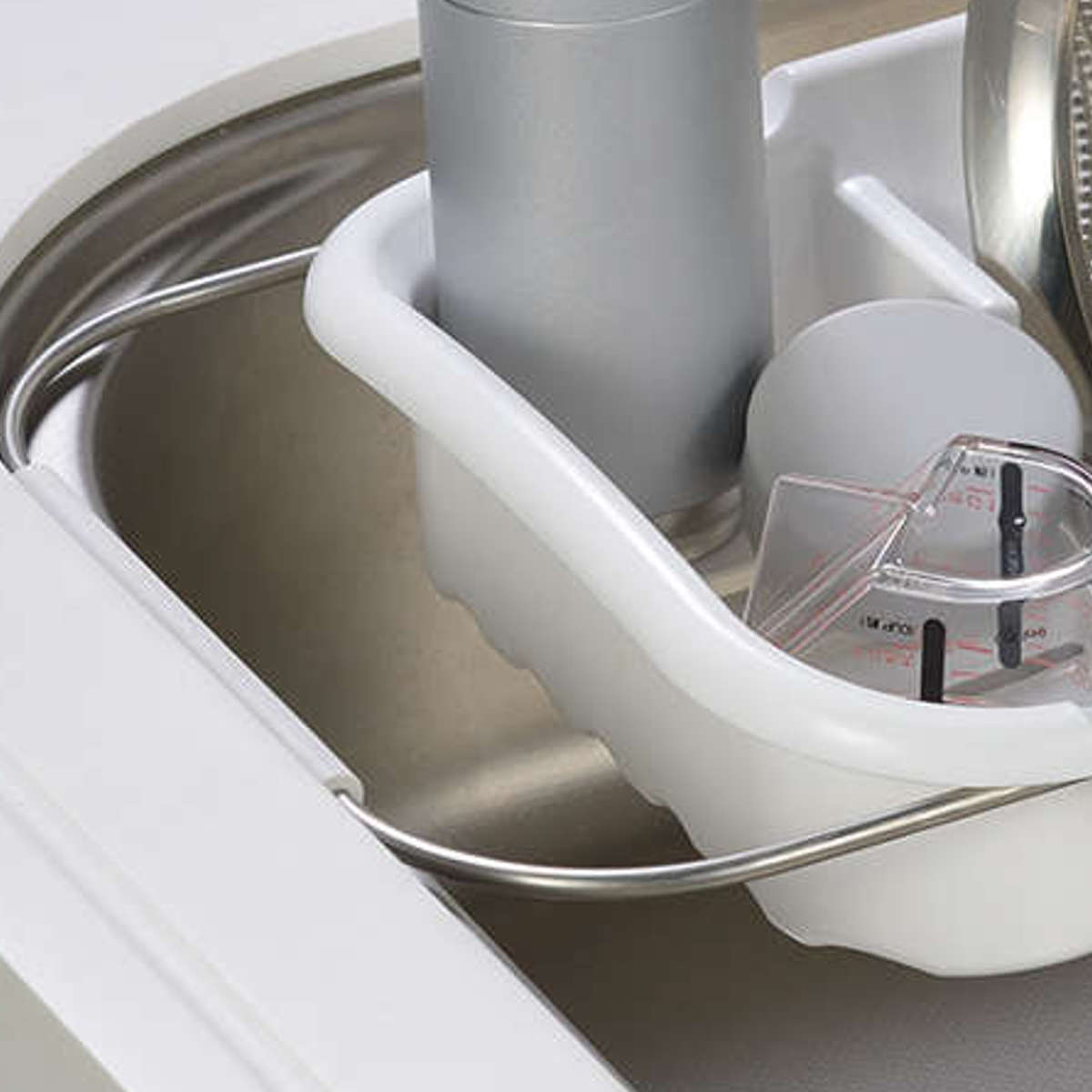 水切りかご スキットアルファ シンク 水切りラック 伸縮 ( シンク上 スリム 水切りカゴ 日本製 一人暮らし 小さめ 水切りバスケット ディッシュラック シンクサイド 渡し 乾燥 食器洗い シンク内 水切り )