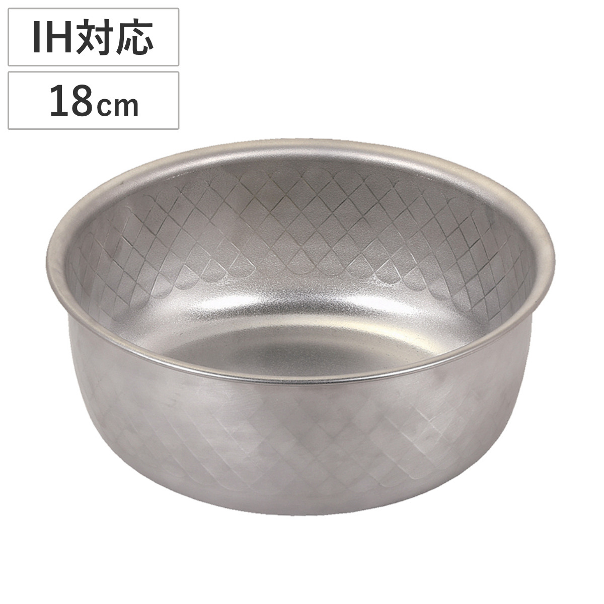 マルチポット 18cm IH対応 トルティーノ 銀河エンボス加工 ステンレス製 取っ手がとれる鍋 ( ガス火対応 オール熱源対応 片手鍋 取っ手の取れる鍋 単品 日本製 ステンレス鍋 着脱式 18センチ 着脱ハンドル 片手なべ なべ 調理器具 )