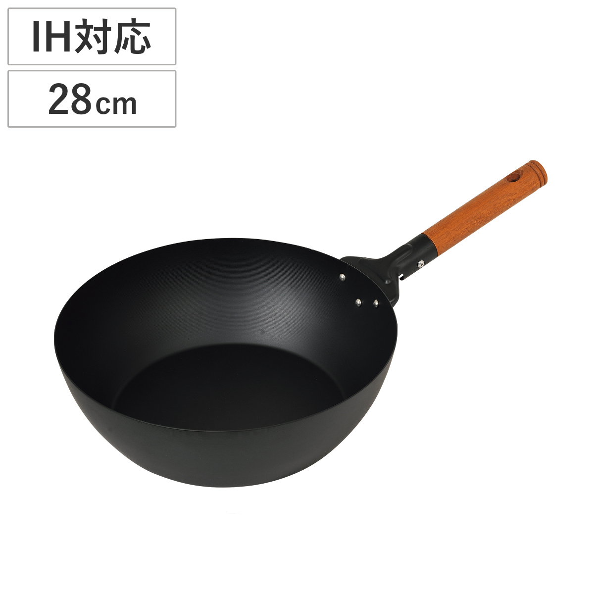いため鍋 28cm IH対応 バーニスタ 鉄製 （ ガス火対応 オール熱源対応 鉄フライパン 炒め鍋 フライパン 28センチ 鉄製フライパン 鉄のフライパン 片手鍋 鉄製調理器具 ）