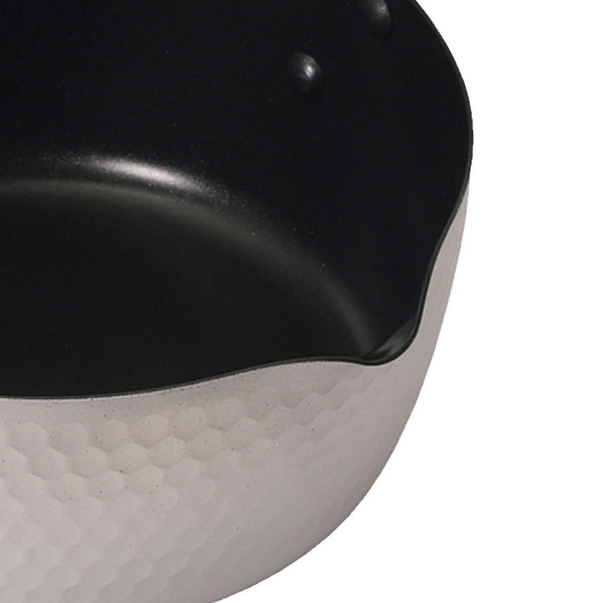 雪平鍋 20cm ガス火専用 エレット アルマイト加工 内面ふっ素加工 ( 行平鍋 片手鍋 ゆきひら鍋 直火対応 アルミ製 鍋 なべ 片手なべ アルミ鍋 和鍋 軽量 軽い フッ素加工 注ぎ口付き 調理器具 調理用品 )