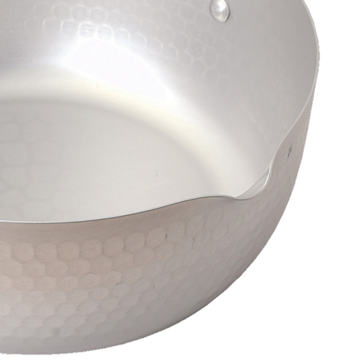 雪平鍋 18cm ガス火専用 エレット アルマイト加工 ( ゆきひら鍋 行平鍋 片手鍋 両口鍋 アルミ製 小ぶり 軽い 18センチ 槌目加工 片手なべ 鍋 なべ ミルクパン ソースパン 軽量 両側注ぎ口 木柄 )