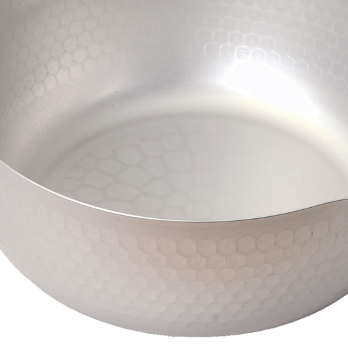 雪平鍋 20cm ガス火専用 エレット アルマイト加工 ( ゆきひら鍋 行平鍋 片手鍋 両口鍋 アルミ製 小ぶり 軽い 20センチ 槌目加工 片手なべ 鍋 なべ ミルクパン ソースパン 軽量 両側注ぎ口 木柄 )