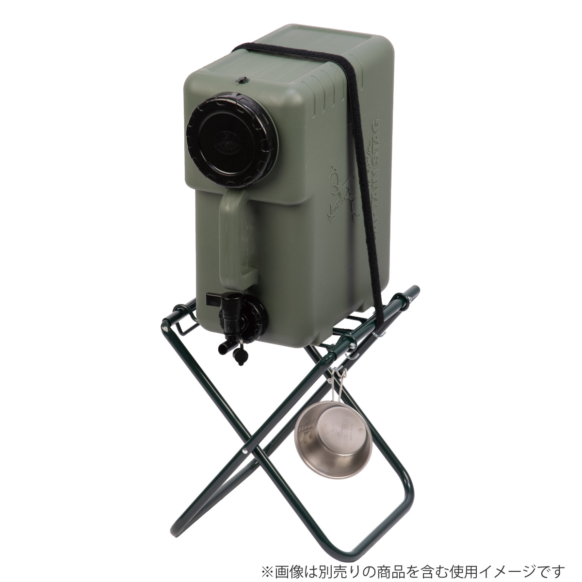 ウォータータンク 20L NEWボルディ キャプテンスタッグ ( CAPTAIN STAG コック付き 水 タンク ポリタンク 20リットル ウォータージャグ 給水タンク 給水 防災グッズ 防災用品 アウトドア キャンプ 持ち運び 日本製 ) 【ベージュ】 ベージュ