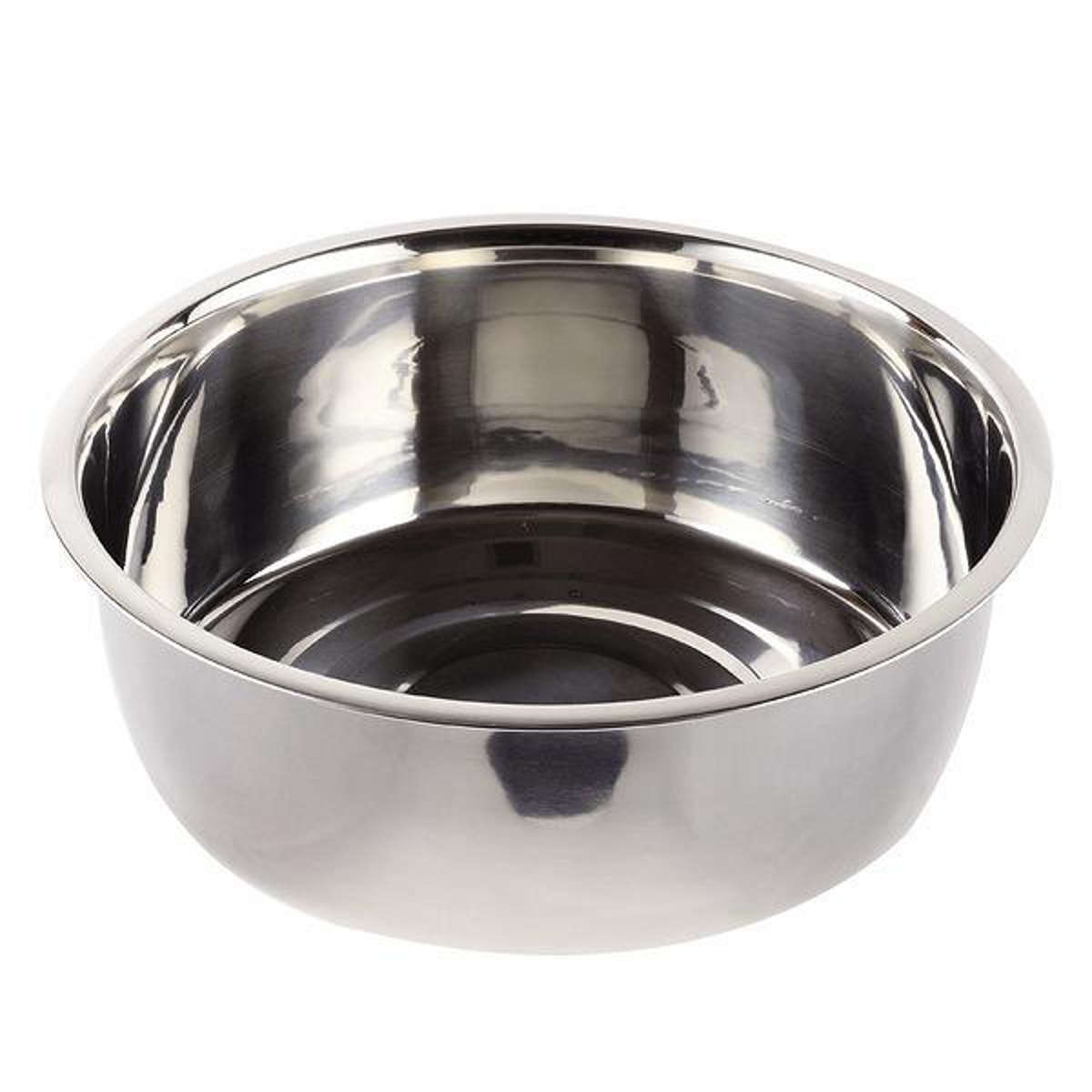 洗い桶 丸型 直径30cm ステンレス製 アットアクア 排水穴なし ゴム脚なし ( 洗桶 洗いおけ たらい タライ 桶 おけ オケ つけ置き 脚なし シンク用品 キッチン用品 食器洗い用 食器洗い 水回り )