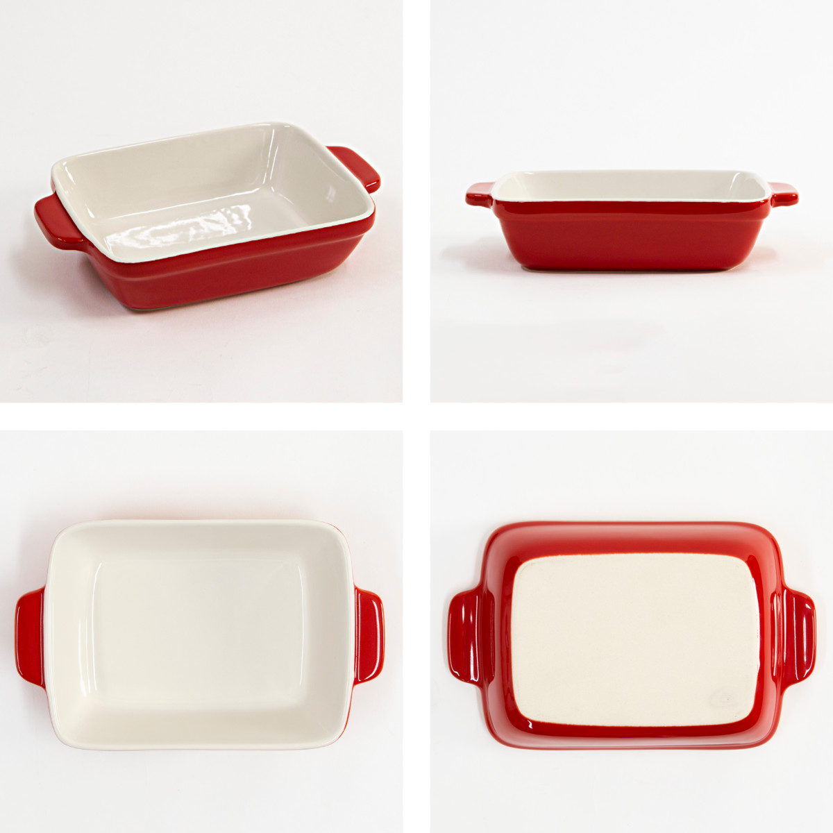 グラタン皿 18cm 長方形 深型 陶磁器 ( 電子レンジ対応 オーブン対応 トースター対応 耐熱皿 食器 耐熱容器 四角 スクエア 角 耳付き 一人用 グラタン ラザニア おしゃれ かわいい )