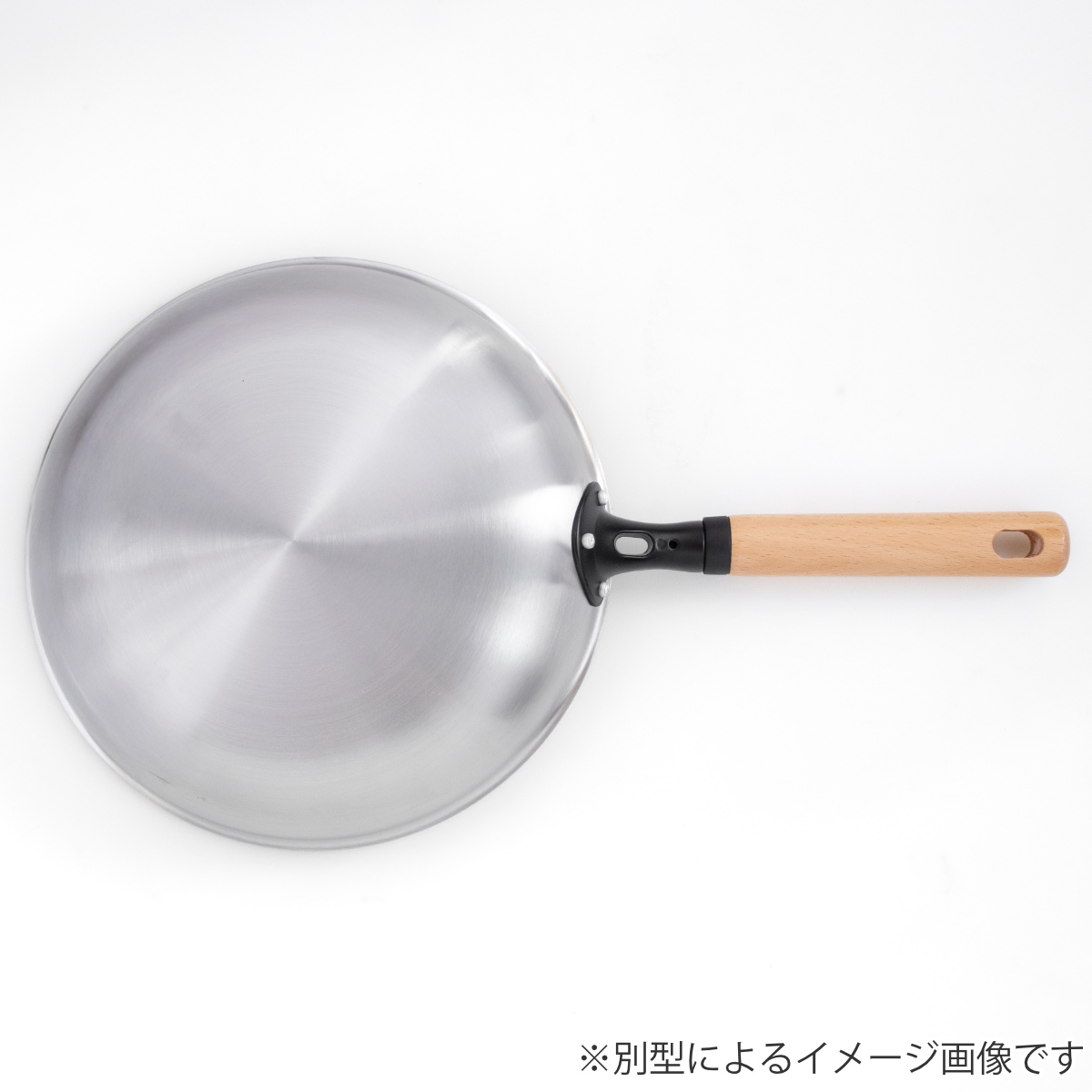 フライパン 28cm 深型 IH対応 ファストクック+ 2層鋼ダイヤモンドコート ( ガス火対応 オール熱源対応 炒め鍋 片手鍋 ふっ素加工 軽い 28センチ いため鍋 フッ素加工 ステンレス アルミ 2層構造 木柄 軽量 )