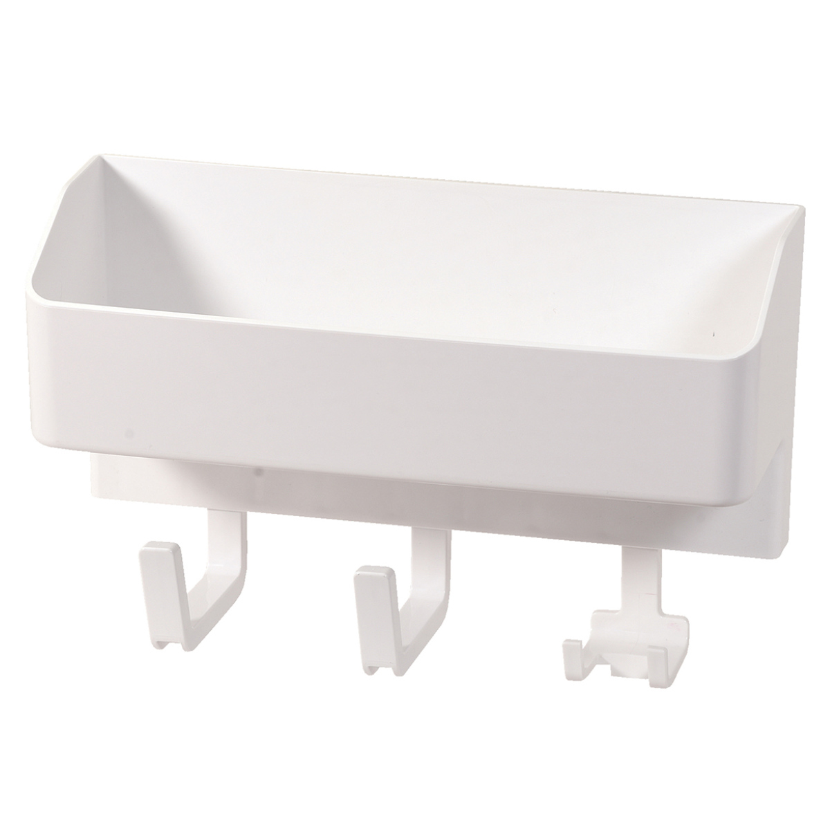 ランドリー収納 マグネットタイプ マルチラック ホースホルダー付ラック マグ・ピット ( マグネットラック ラック 収納 マグネット 洗濯機横 洗濯機 隙間 ランドリーラック 磁石 小物 小物収納 フック 洗剤 省スペース )