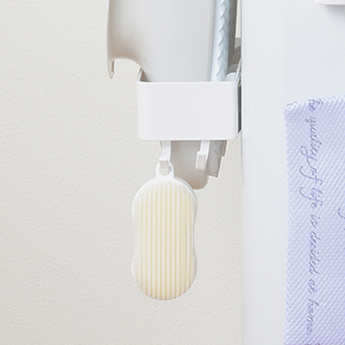 バスブーツ ホルダー マグネットタイプ フック付 マグ・ピット ( バスブーツホルダー バスブーツ収納 マグネット 磁石 洗濯機横 お風呂 隙間 省スペース ブーツホルダー フック付き 洗濯機 浴室 浮かせて収納 シンプル )