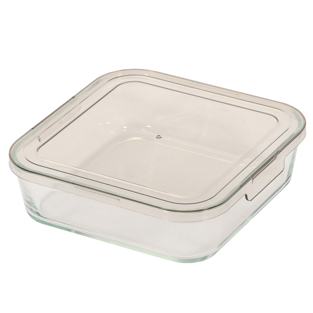 保存容器 レンジスタック 耐熱ガラス 1.4L ( ガラス 食洗機対応 電子レンジ対応 オーブン対応 冷蔵 作り置き 透明 四角 角型 ストッカー 容器 食品保存 お弁当 常備菜 おかず 中身がわかる スタッキング )