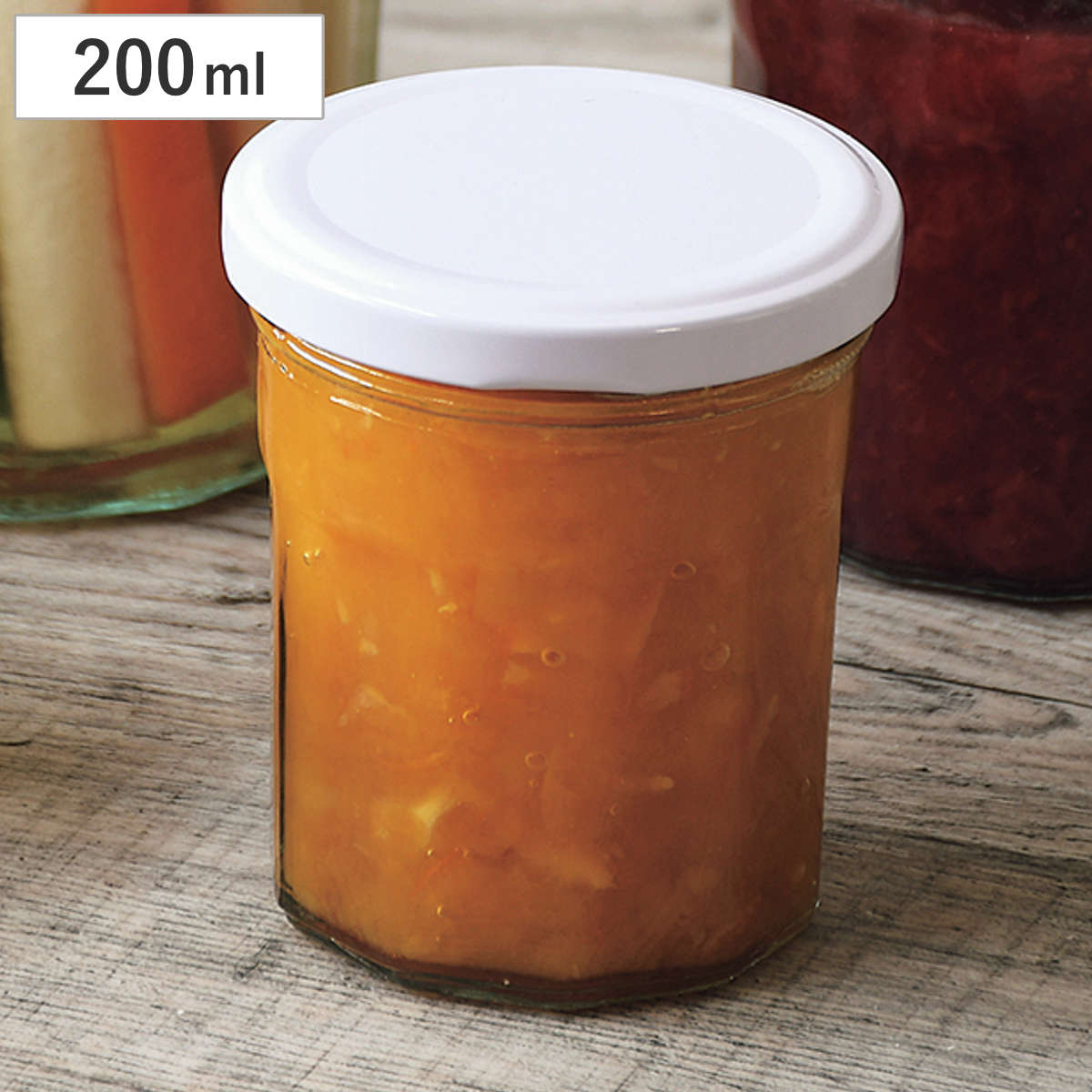 保存容器 200ml キープシール ガラス製 保存ビン ( ガラス 密閉 保存瓶 ガラス瓶 ジャム瓶 ガラス保存容器 蓋付き 丸型 ガラス容器 ガラス製保存容器 小物入れ キッチン用品 キッチン雑貨 ジャム壺 透明 )