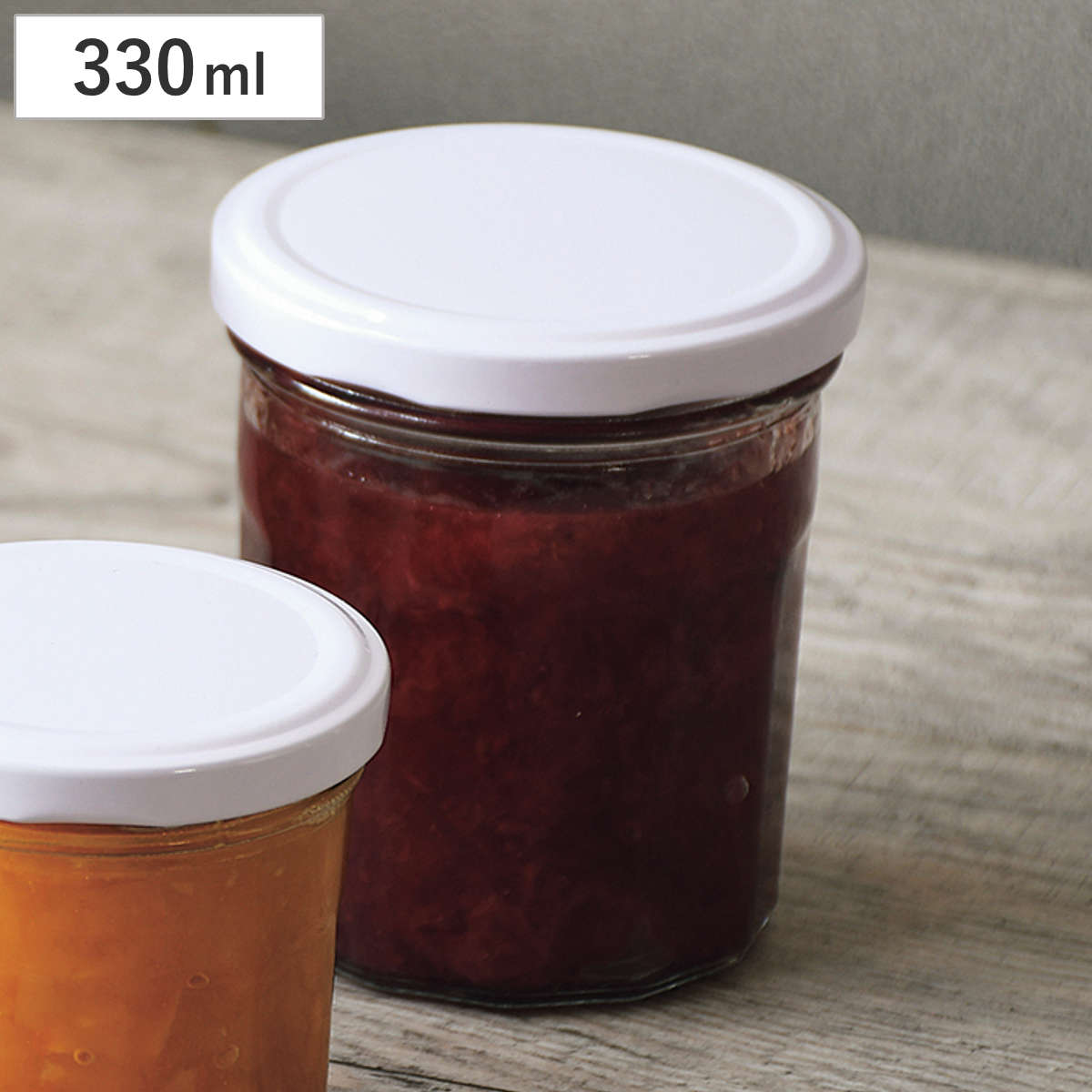 保存容器 330ml キープシール ガラス製 保存ビン ( ガラス 密閉 保存瓶 ガラス瓶 ジャム瓶 ガラス保存容器 蓋付き 丸型 ガラス容器 ガラス製保存容器 小物入れ キッチン用品 キッチン雑貨 ジャム壺 透明 )