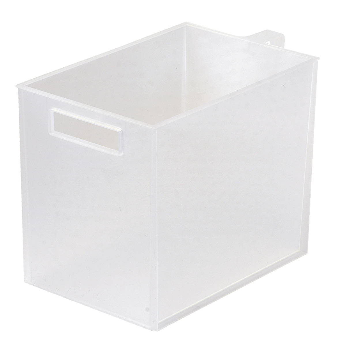 キッチン収納ケース キャビスタ ぴったり並ぶ 吊戸棚ストッカー ( キッチンストッカー 取っ手付き 吊戸棚 ケース ボックス 吊戸棚ボックス 深型 日本製 吊戸棚収納 吊り戸棚ストッカー 収納BOX 吊り戸棚 蓋なし スタッキング 整理 ) 【ホワイト】 ホワイト