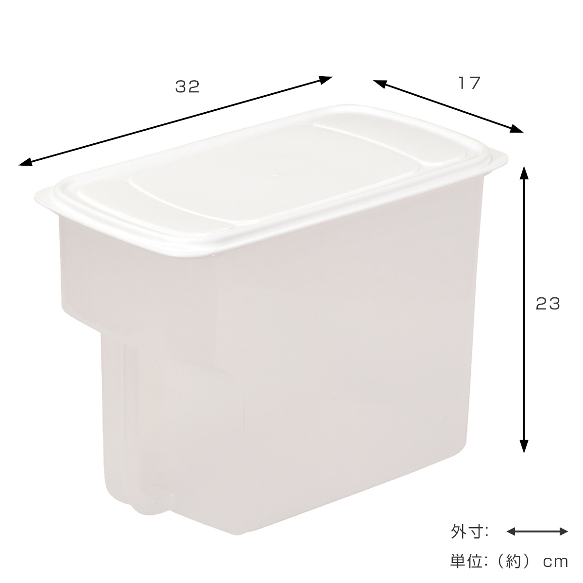 キッチン収納ケース キャビスタ 蓋付 吊戸棚ストッカー 深型 ( キッチンストッカー 取っ手付き 吊戸棚 ケース ボックス 吊戸棚ボックス 日本製 吊戸棚収納 吊り戸棚ストッカー 収納BOX 吊り戸棚 フタ付き スタッキング 整理 )