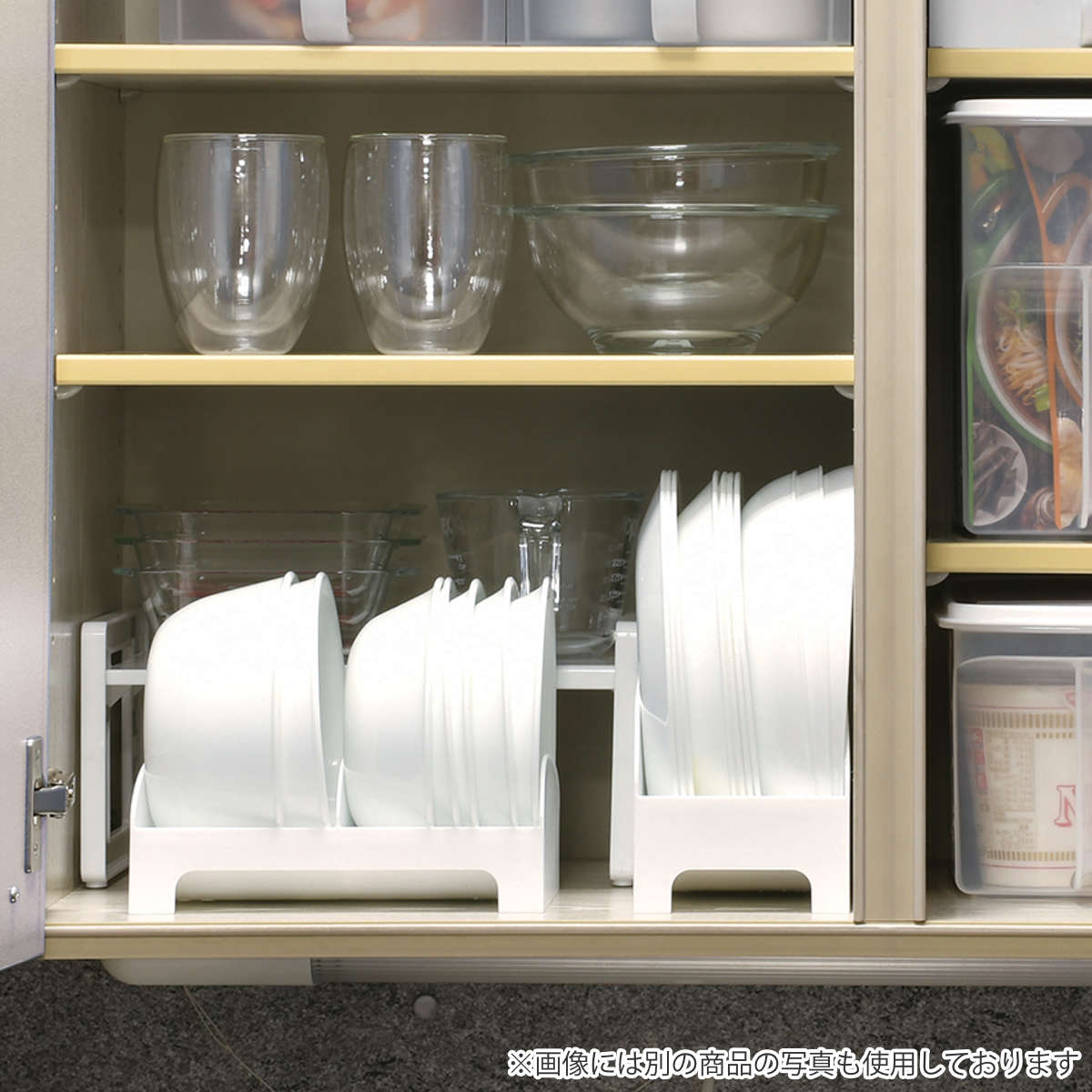 ディッシュラック キャビスタ プレートスタンド 中 ( 食器スタンド ディッシュストレージ ラック 立てて収納 食器棚収納 食器収納 日本製 食器 皿 食器ラック キッチン 収納 皿収納 食器整理 皿整理 シンク下 大皿 中皿 )