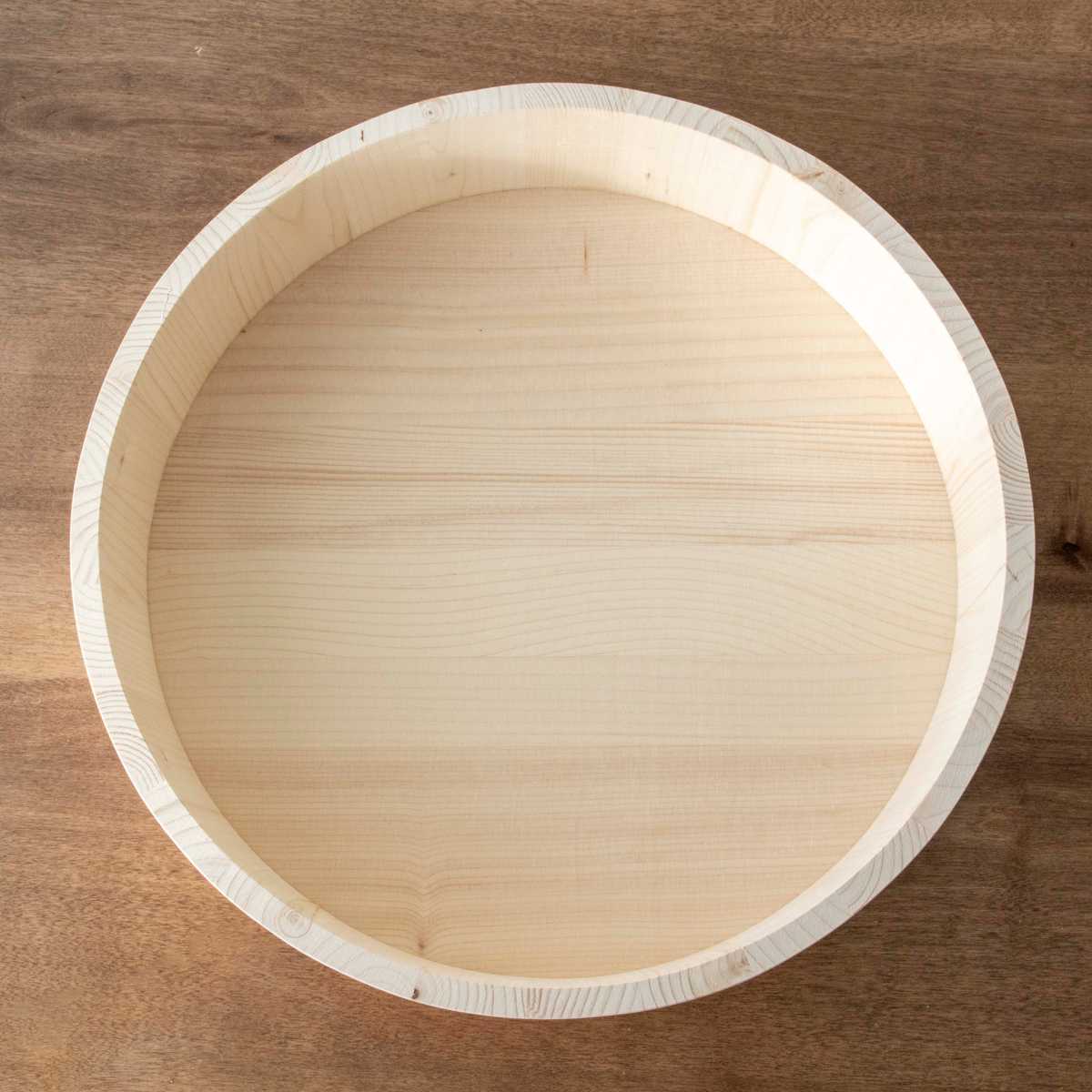 寿司桶 30cm おウチで楽しい 手巻き寿司桶 5点セット ( しゃもじ付き すし桶 天然木 木製 飯台 すし飯台 飯切 手巻き寿司 ちらし寿司 4合用 桶 木桶 お祝い事 イベント ホームパーティー ひな祭り )