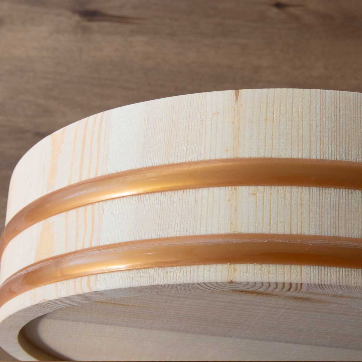 寿司桶 30cm おウチで楽しい 手巻き寿司桶 5点セット ( しゃもじ付き すし桶 天然木 木製 飯台 すし飯台 飯切 手巻き寿司 ちらし寿司 4合用 桶 木桶 お祝い事 イベント ホームパーティー ひな祭り )