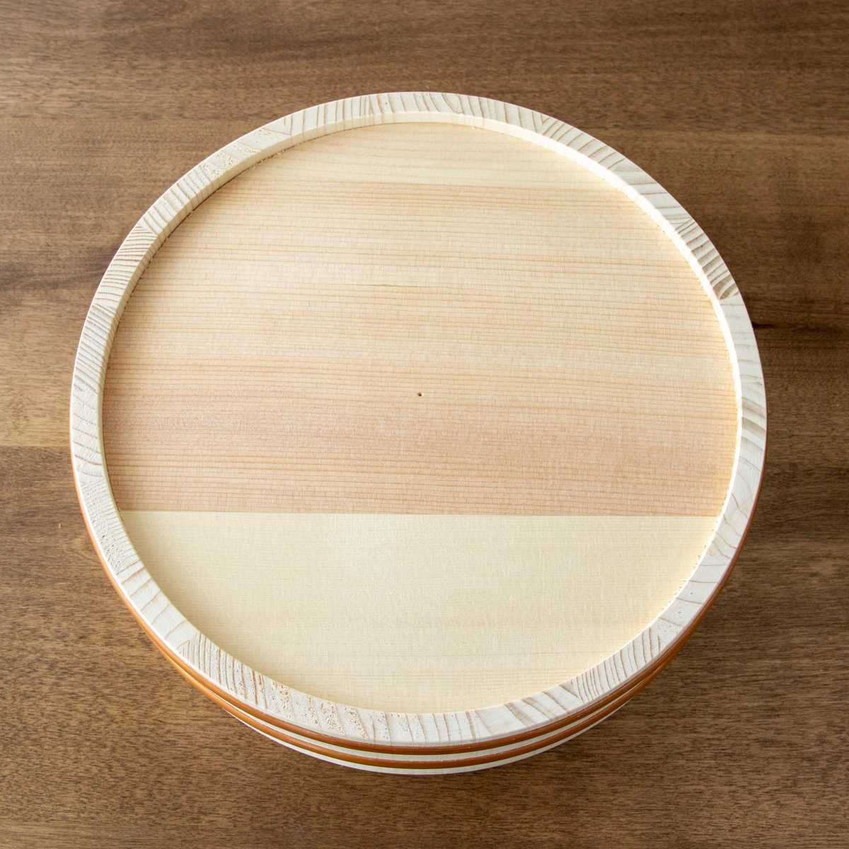 寿司桶 27cm おウチで楽しい 太巻き・ちらし寿司桶 3点セット ( しゃもじ付き すし桶 天然木 木製 飯台 すし飯台 飯切 巻きす付き 巻き簾 太巻き 手巻き寿司 ちらし寿司 3合用 桶 木桶 お祝い事 イベント ひな祭り 節分 )