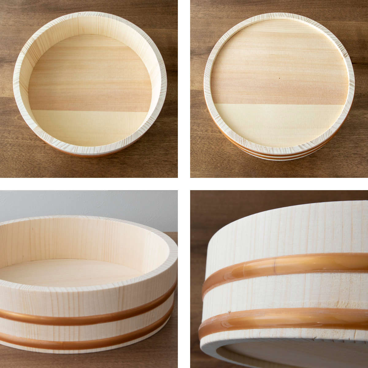 寿司桶 27cm おウチで楽しい 太巻き・ちらし寿司桶 3点セット ( しゃもじ付き すし桶 天然木 木製 飯台 すし飯台 飯切 巻きす付き 巻き簾 太巻き 手巻き寿司 ちらし寿司 3合用 桶 木桶 お祝い事 イベント ひな祭り 節分 )