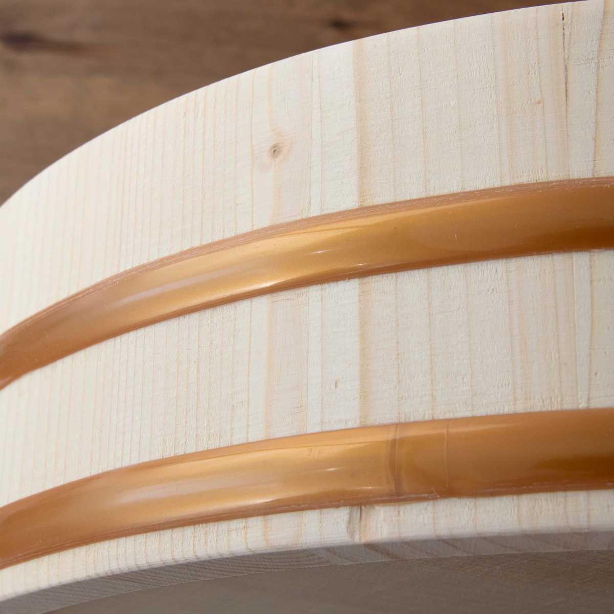 寿司桶 39cm 和の里 木製飯台 約一升用 ( すし桶 天然木 木製 飯台 すし飯台 飯切 手巻き寿司 ちらし寿司 1升用 桶 木桶 お祝い事 イベント ホームパーティー ひな祭り )