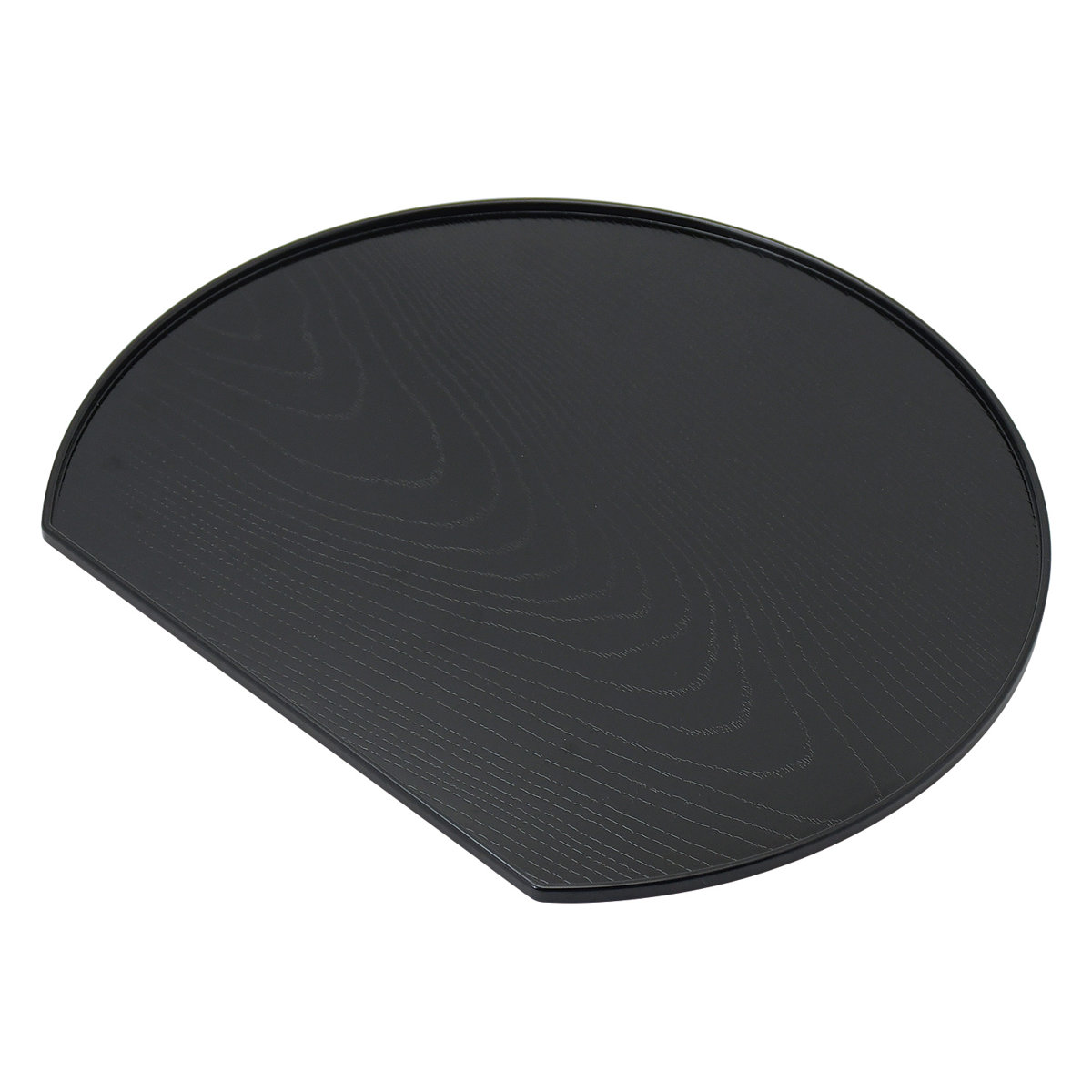 お盆 ノンスリップ 抗菌 半月盆 ( 半月膳 日本製 おしゃれ かわいい 木目調 木目調トレー 盆 抗菌加工 ランチョンマット トレイ キッチントレー ノンスリップ加工 )