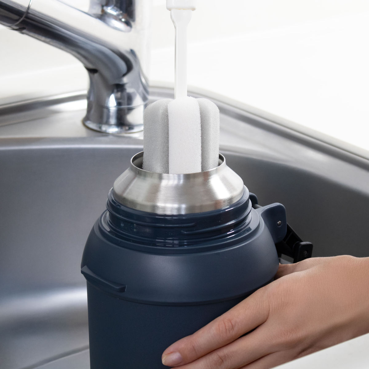 水筒 1.5L エクスヒート ステンレスボトル1500 保温保冷 ( 保温 保冷 コップ飲み ステンレスボトル コップ メガボトル 大容量 ワンタッチ マグ ボトル 真空二重構造 おしゃれ アウトドア ハンドル ベルト付き )