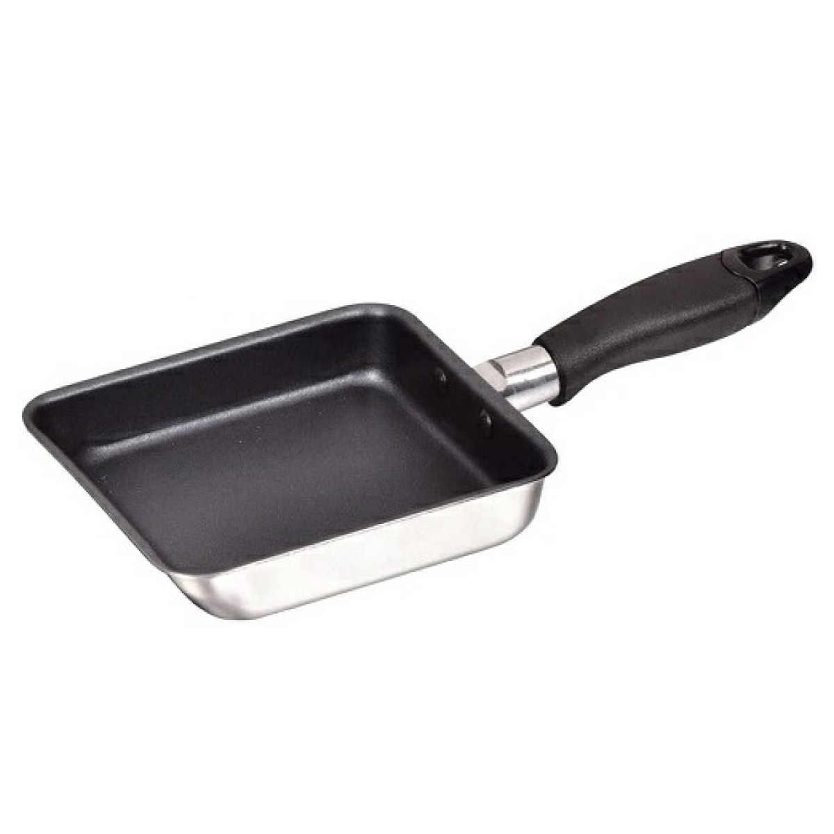 卵焼き器 12×14cm IH対応 2層鋼 フッ素加工 ( ガス火対応 玉子焼き器 2層構造 玉子焼きフライパン エッグパン 卵焼き 玉子焼き フライパン フッ素コーティング アルミ製 ステンレス 軽量 軽い )