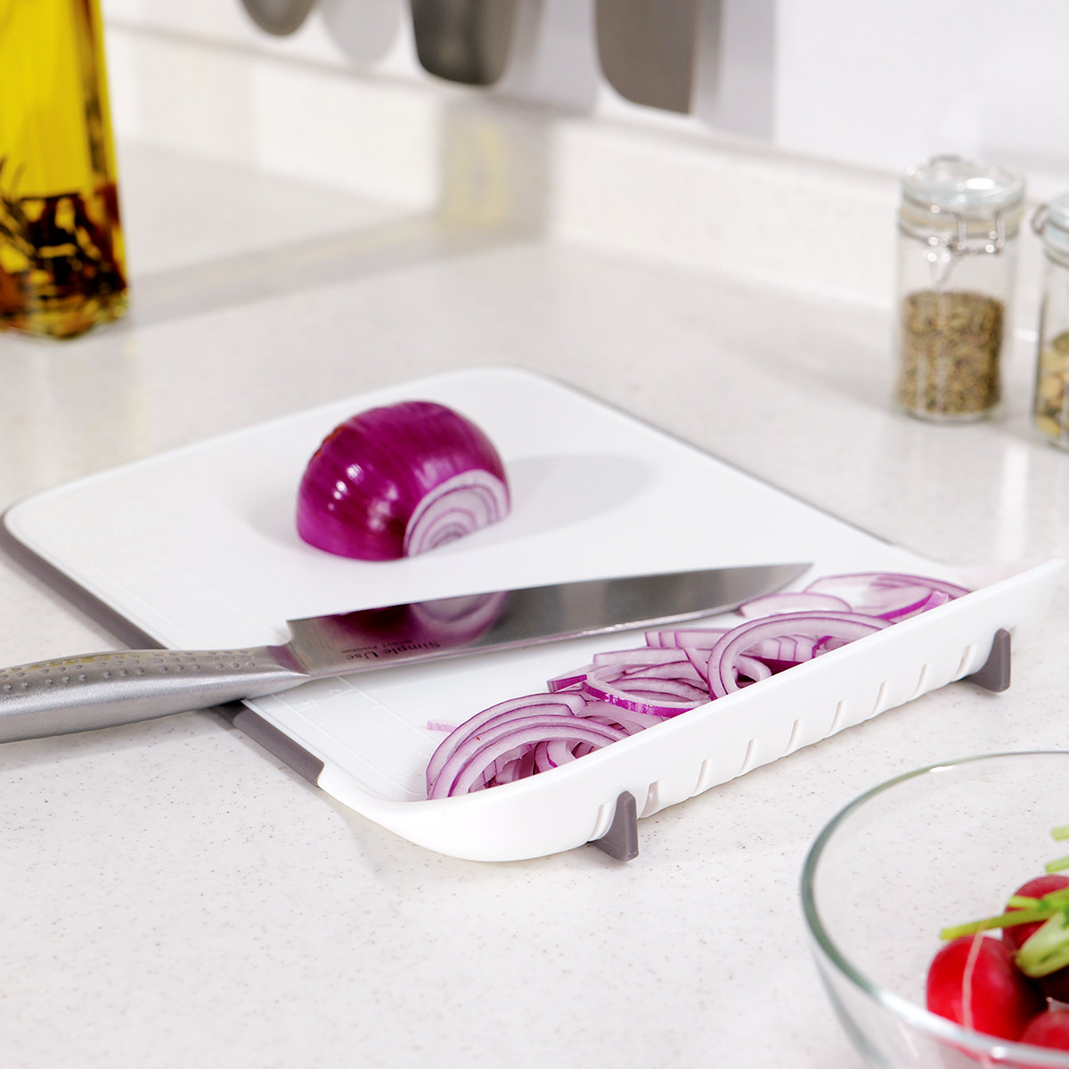 まな板 M Simple Use 立つまな板 抗菌 ( まないた 抗菌まな板 自立 食洗機 カッティングボード 薄型 軽量 軽い おしゃれ まないた マナイタ 抗菌 調理用品 家庭用まな板 キッチン 調理 キッチン用品 キッチン雑貨 薬味おろし付 )