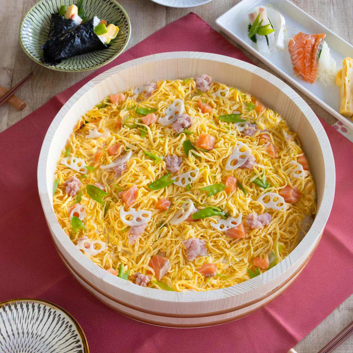 すし桶 寿司桶 飯台 木製 36cm 約7合用 ( 木製飯台 おひつ 飯切 すしおけ 酢飯 寿司 7合 半切 スシ桶 すし おけ 天然木 器 桶 36 センチ )