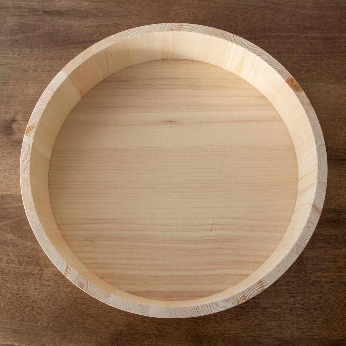 すし桶 寿司桶 飯台 木製 36cm 約7合用 ( 木製飯台 おひつ 飯切 すしおけ 酢飯 寿司 7合 半切 スシ桶 すし おけ 天然木 器 桶 36 センチ )