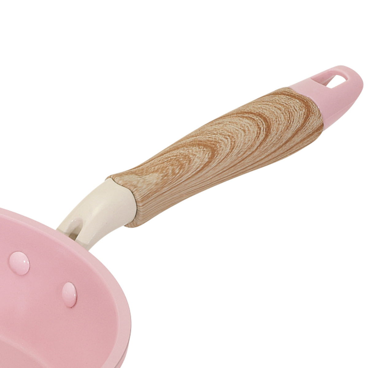 フライパン 20cm IH対応 セラミック 軽量 ハルミック ( ガス火対応 オール熱源対応 セラミックフライパン 炒め鍋 軽い 20センチ いため鍋 アルミ製 直火 木目調ハンドル こびりつきにくい 可愛い ) 【ペールパープル】 ペールパープル