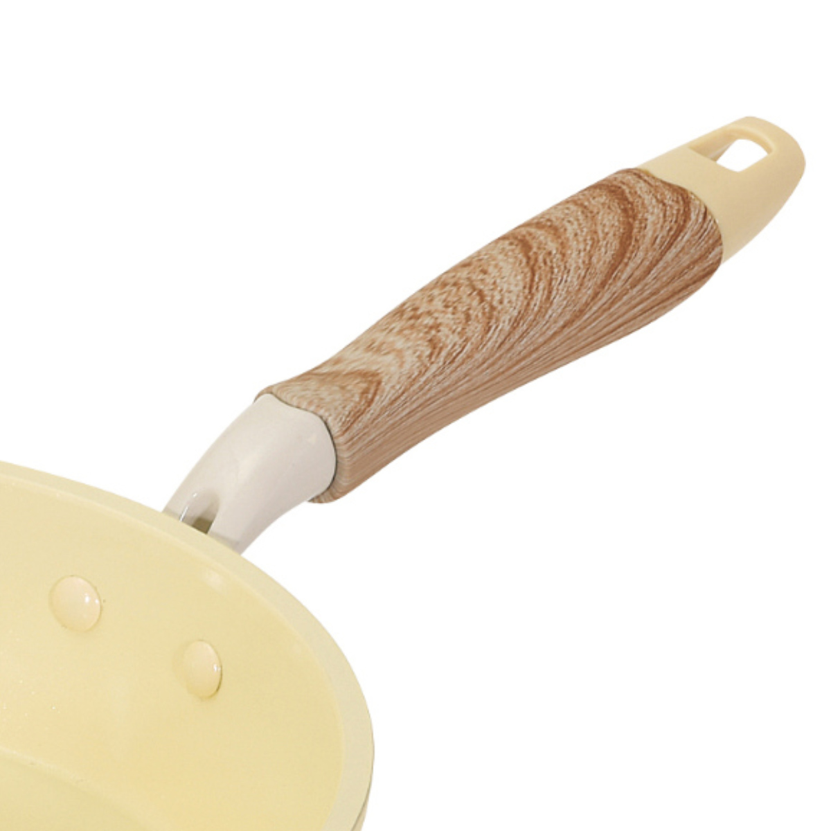 フライパン 20cm IH対応 セラミック 軽量 ハルミック ( ガス火対応 オール熱源対応 セラミックフライパン 炒め鍋 軽い 20センチ いため鍋 アルミ製 直火 木目調ハンドル こびりつきにくい 可愛い ) 【ペールパープル】 ペールパープル